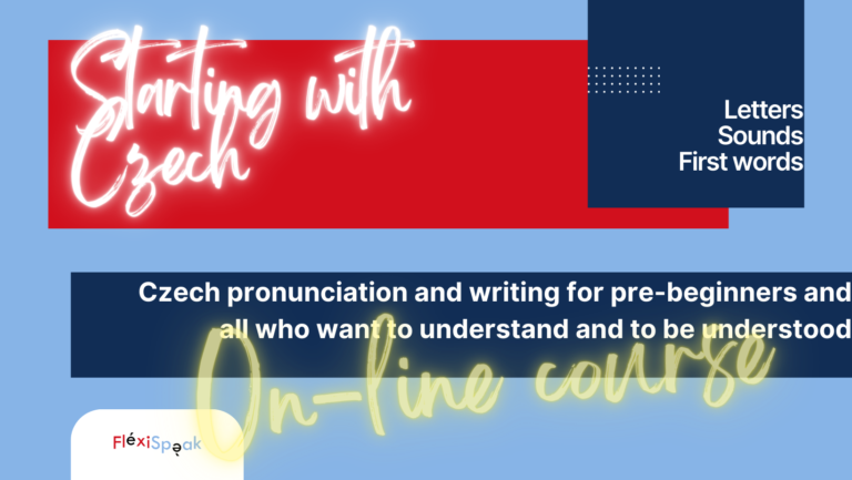 Starting with Czech - online pronunciation course